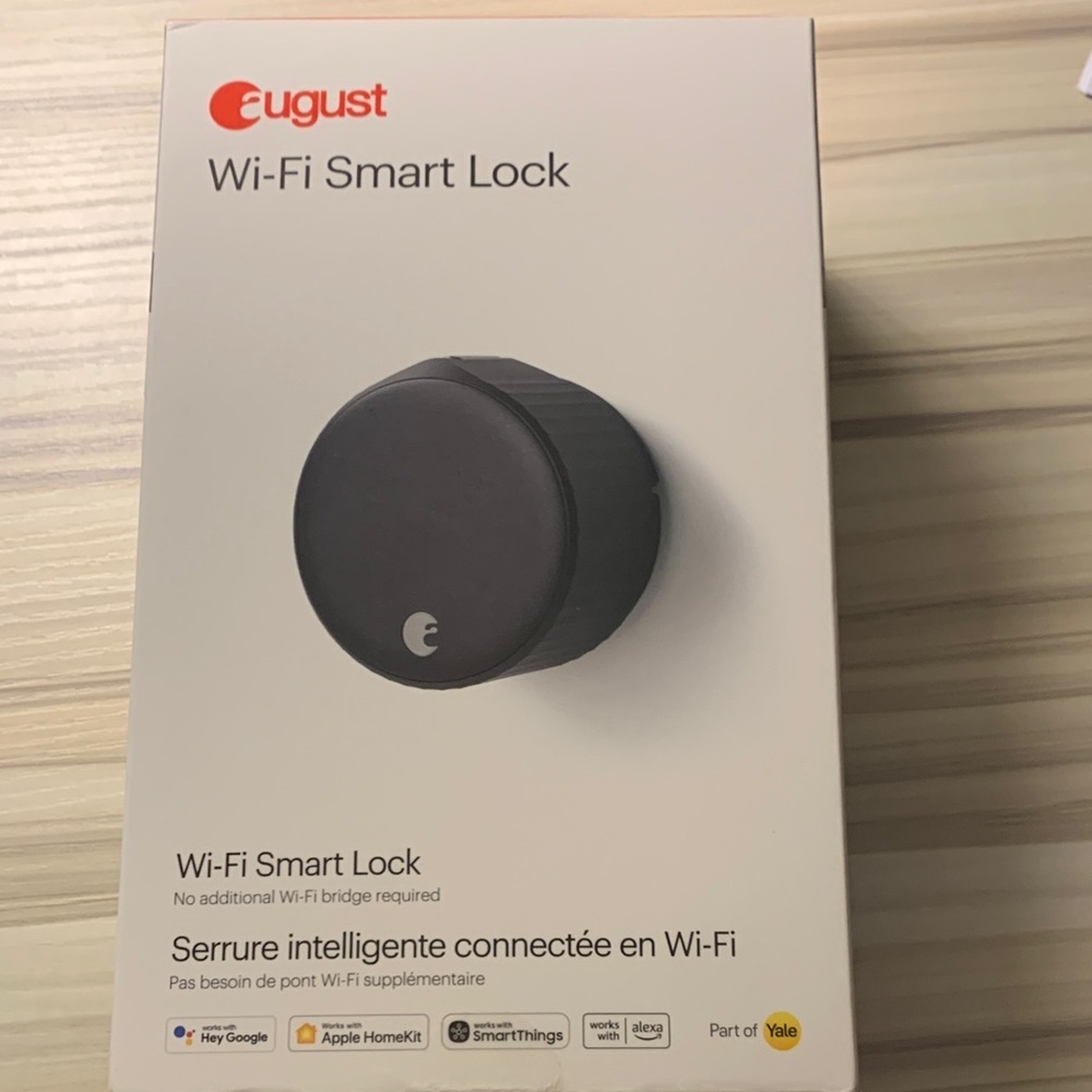August Wi-Fi Smart Lock (4th Generation) - Matte Black